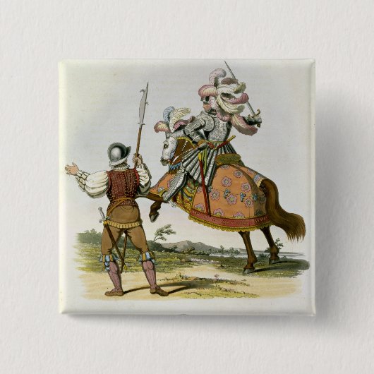 ヘンリー七世の(1457-1509年)およびBillmイギリス国王 缶バッジ (正面)