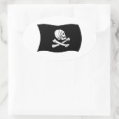 ヘンリー万国旗のステッカー 楕円形シール (バッグ)