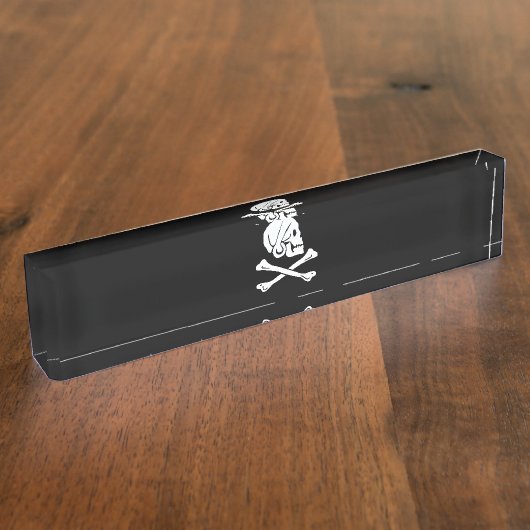 ヘンリー全旗海賊旗 デスクネームプレート (側面)