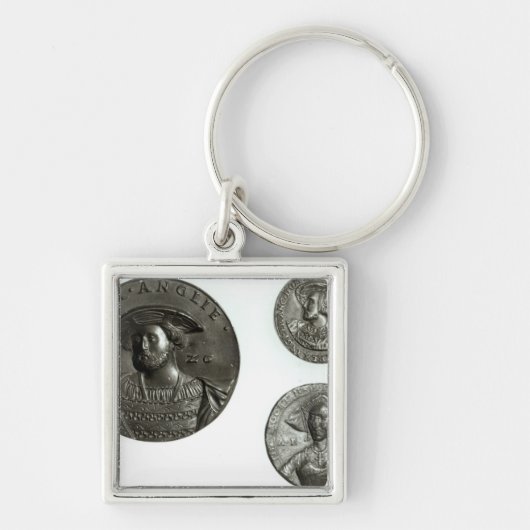ヘンリー八世およびアン・ブーリンを描写する硬貨 キーホルダー (正面)