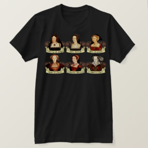 ヘンリー八世クラシックの6人の妻 Tシャツ