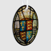 ヘンリー八世ステンドグラスTudorの王室のな紋章付き外衣 オーナメント (正面)