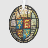 ヘンリー八世ステンドグラスTudorの王室のな紋章付き外衣 オーナメント (正面)