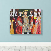 ヘンリー八世王とその六人の妻 キャンバスプリント (インサイチュ (ウッドフロア))