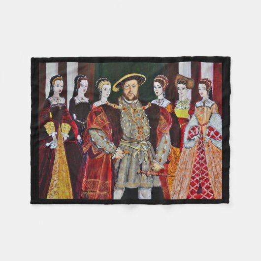 ヘンリー八世 フリースブランケット (正面(横))