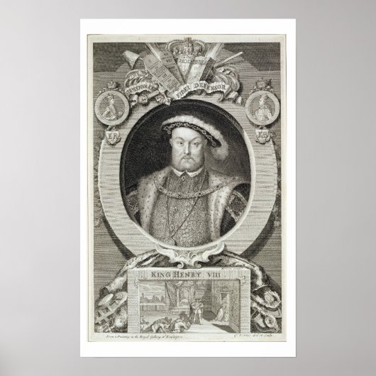 ヘンリー八世(1491年~1547年)はロ絵画の中の一の後 ポスター (正面)
