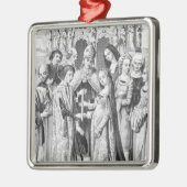 ヘンリー六世およびアンジューのマルグレットの結婚 メタルオーナメント (左)