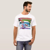 ヘンリー及び箱の漫画のTシャツ Tシャツ (正面フル)
