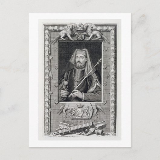 ヘンリー四世(1367-1413)1399年のイギリス王、af ポストカード (正面)