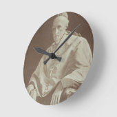 ヘンリー基本的なエドワードの人を配置することのポートレート(1808-92年 ラウンド壁時計 (傾斜)