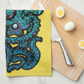 ヘンリー幸せなタコ キッチンタオル (四つ折り)