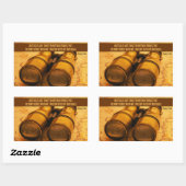 ヘンリー感動的フォード引用文「障害物」 長方形シール (シート)