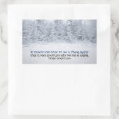 ヘンリー感動的ロングフェロー引用文「正しく行う」 長方形シール (バッグ)