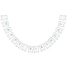 ヘンリー紙吹雪水色ドットバンティング国旗