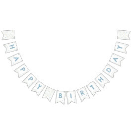 ヘンリー紙吹雪水色ドットバンティング国旗 バンティングフラッグ