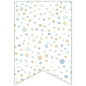 ヘンリー紙吹雪水色ドットバンティング国旗 バンティングフラッグ (第1の旗)