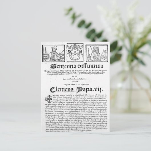 ヘンリー8世とアラゴンのキャサリンの結婚 ポストカード (スタンド正面)