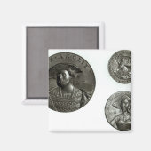 ヘンリー8世とアン・ボレーアンを描いたコイン マグネット (正面/裏面)