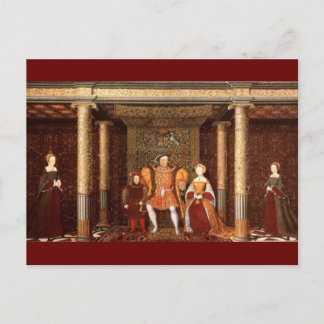 ヘンリー8世の一家 ポストカード