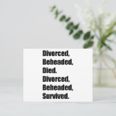 ヘンリー8世の六人の妻 ポストカード (スタンド正面)