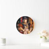 ヘンリー8世の家庭歴王イングランド6人の妻 ラウンド壁時計 (ホーム)