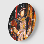 ヘンリー8世の家庭歴王イングランド6人の妻 ラージ壁時計 (傾斜)