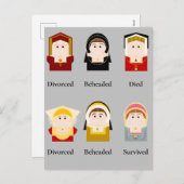 ヘンリー8世の6人の妻 シーズンポストカード (正面/裏面)