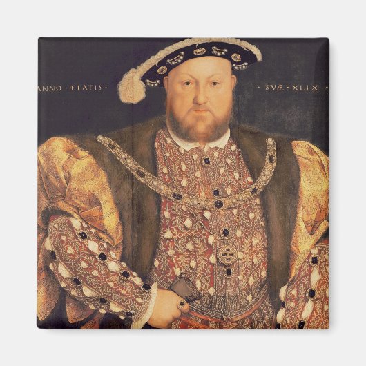 ヘンリー8世ポートレート1540年49歳 マグネット (正面)