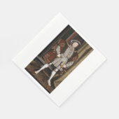 ヘンリー8世ポートレート（ハンス・ホルベイン後身） スタンダードランチョンナプキン (角)