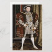 ヘンリー8世ポートレート（ハンス・ホルベイン後身） 便箋 (正面/裏面)