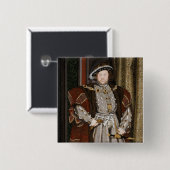 ヘンリー8世ポートレート（ハンス・ホルベイン後身） 缶バッジ (正面&裏面)