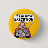 ヘンリー8th歴史愛好家、チューダー時代、キング 缶バッジ (正面)