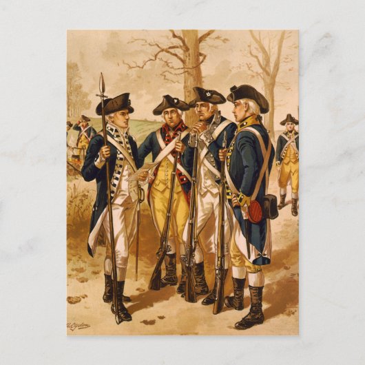 ヘンリー・アレクサンダー・オグデン率いる大陸兵士 ポストカード (正面)
