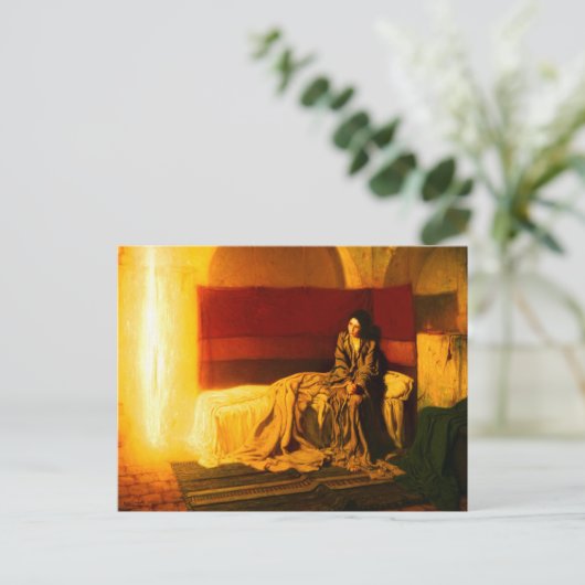 ヘンリー・オサワ・タナーによる受胎告知 インビテーションポストカード (スタンド正面)