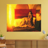 ヘンリー・オッサワ・タナーによる受胎告知（1898年） キャンバスプリント (インサイチュ (リビング))