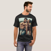 ヘンリー・カヴィルとクリス・エヴァンスの二大スター Tシャツ (正面フル)