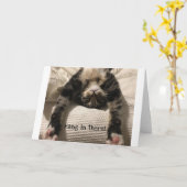 ヘンリー·キャットがすぐに元気になる勇気付けられるか悔やみや弔慰 カード (黄色い花)