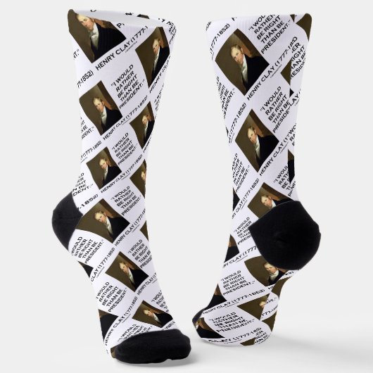 ヘンリー・クレイ私は大統領より正しいだろう ソックス (傾斜あり)