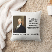 ヘンリー・クレイ・イは大統領より正しくなりたい クッション (ブランケット)