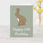 ヘンリー・ザ・ハレ50th誕生日グリーティングカード カード (黄色い花)