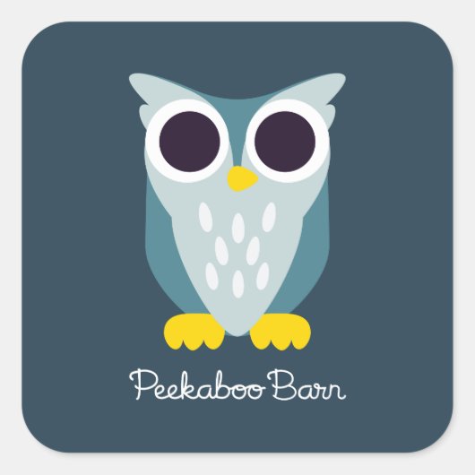 ヘンリー・ザ・フクロウ スクエアシール (正面)