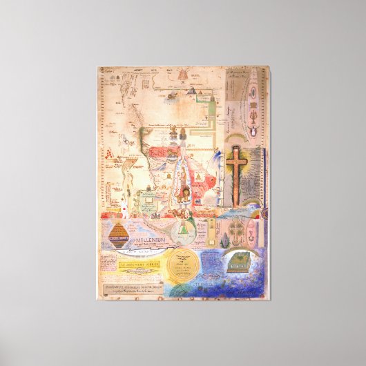 ヘンリー・ダナンの黙示録の図 キャンバスプリント (正面)