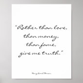 ヘンリー・デイヴィッド感動的・ソロー引用文・アート ポスター (正面)