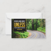 ヘンリー・デイヴィッド感動的・ソロー引用文「戻る」 ノートカード (正面)