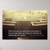 ヘンリー・デイヴィッド感動的・ソロー引用文「Beat」 ポスター (正面)