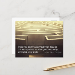 ヘンリー・デイヴィッド感動的・ソロー引用文「Beat」 ポストカード