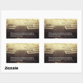 ヘンリー・デイヴィッド感動的・ソロー引用文「Beat」 長方形シール (シート)