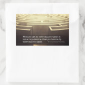 ヘンリー・デイヴィッド感動的・ソロー引用文「Beat」 長方形シール (バッグ)