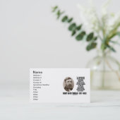 ヘンリー・デイヴィッド違う・ソロー・ドラマー引用文 名刺 (スタンド正面)