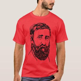 ヘンリー・デイヴィッド・ソローのポートレート Tシャツ
